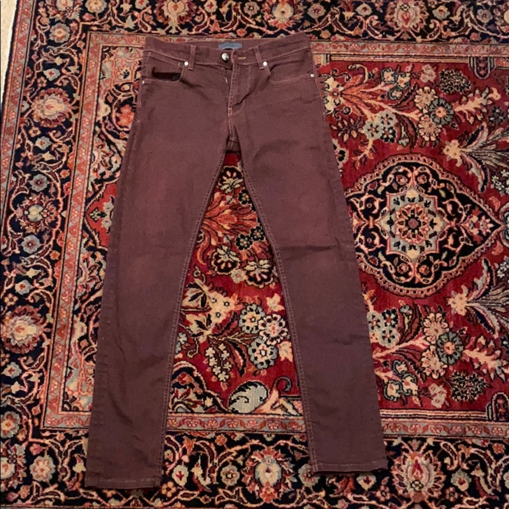 Zara men’s jeans maroon